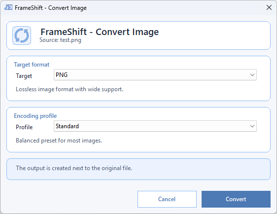 Convert image