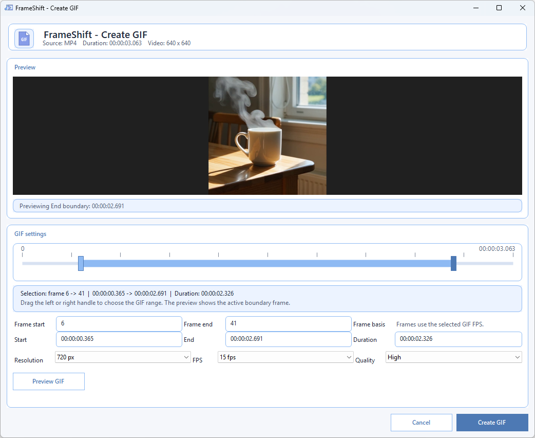 Create GIF